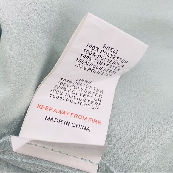 True Decadence Tall mint light seafoam green Ruffle Shoulder Dress size 12 - Picture 9 of 9